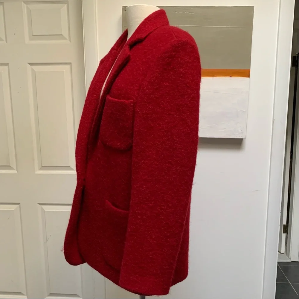Isabel Marant Red Mohair Blazer (M) - Picture 2 of 6